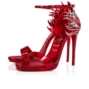 Loubi Vega Crystal-Embellished Stiletto Sandals